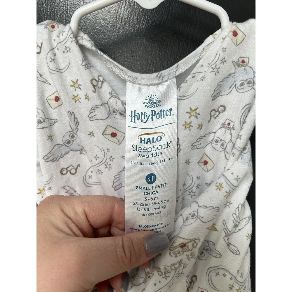 HALO Innovations 100% Cotton Sleepsack Swaddle Wrap - S - Harry Potter Messenger